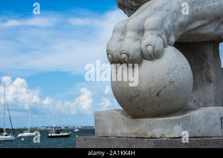 Pont des Lions, St Augustine, Floride Banque D'Images