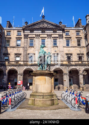 City Chambers sur la rue Royal Mile Edinburgh Scotland Banque D'Images