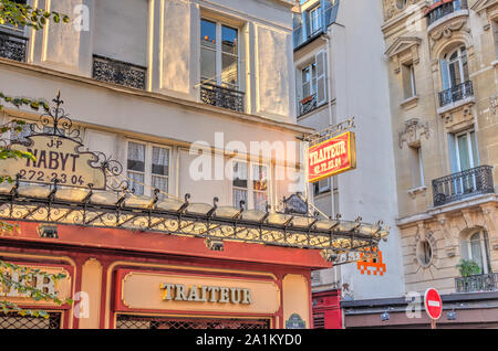 Paris, quartier Beaubourg Banque D'Images