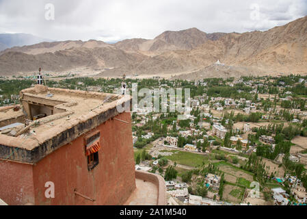 Voir à Leh au Ladakh, Inde Banque D'Images