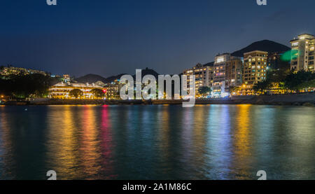 Vue panoramique sur Stanley Village Boulevard sur l'île de Hongkong. Chek Chèque, Hong Kong, Chine Banque D'Images