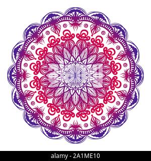 Ornementaux colorés mandala. Hand drawn vector illustration Illustration de Vecteur