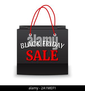 Le vendredi noir sale et sac papier de fond vecteur Illustration de Vecteur