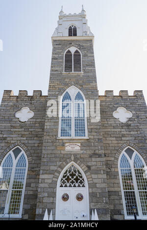 L'espoir, NJ - Septembre 22, 2019 : l'Église Saint Luc, construit en 1832, est une église historique sur High Street, dans le canton de Hope, Warren comté sur le Nat Banque D'Images