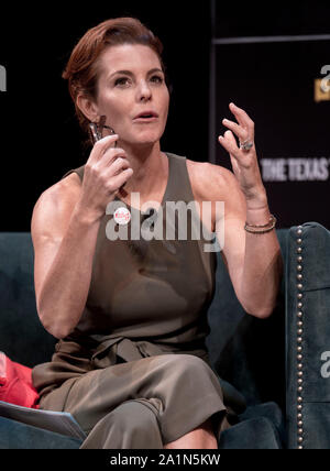 Austin, Texas, États-Unis. 27 Sep, 2019. STEPHANIE RUHLE effectue une entrevue le jour deux des trois jours Texas Tribune Festival, un colloque sur la politique et la politique annuelle. Crédit : Brian Cahn/ZUMA/Alamy Fil Live News Banque D'Images