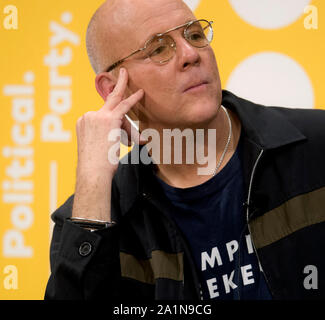 Austin, Texas, États-Unis. 27 Sep, 2019. JOHN HEILEMANN modère une discussion du jour deux des trois jours Texas Tribune Festival, un colloque sur la politique et la politique annuelle. Crédit : Brian Cahn/ZUMA/Alamy Fil Live News Banque D'Images