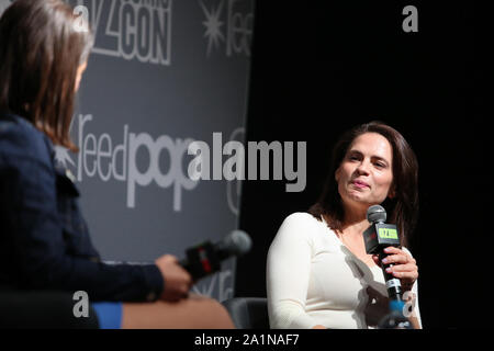 28 septembre 2019 Keira Knightley : au cours de sa séance du groupe d'Oz au Comic Con Sydney Showgrounds à Sydney le 28 septembre 2019 à Sydney, NSW Australie (crédit Image : © Christopher Khoury/l'agence de presse australienne via Zuma sur le fil) Banque D'Images