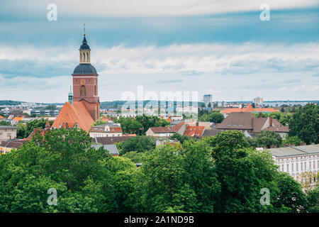 Vue panoramique de la vieille ville à partir de la citadelle de Spandau à Berlin, Allemagne Banque D'Images