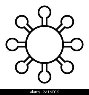 L'icône de connexion, Vector illustration, les contours Illustration de Vecteur