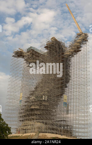 Volgograd, Russie, Août 2019 monument de la Mère-Patrie Volgograd Mamaev Kurgan. Banque D'Images