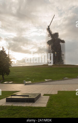 Volgograd, Russie, Août 2019 monument de la Mère-Patrie Volgograd Mamaev Kurgan. Banque D'Images