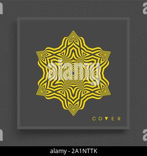 Résumé de l'élément de conception à rayures. Vector illustration avec effet dynamique. Illustration de Vecteur