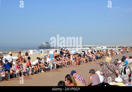 Blankenberge, Flandre occidentale/ Belgique - 25 août 2019 : : : Plage fête fleur corso, en flamand appelé 'Bloemencorso'. Banque D'Images