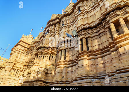 Temples Jains de Jaisalmer fort. Le Rajasthan. L'Inde Banque D'Images