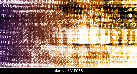 Surcharge de données numériques dans le système informatique Banque D'Images