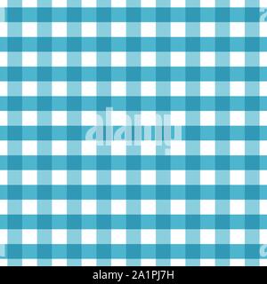 Damier bleu motif transparent. Bleu blanc à carreaux de texture. Vichy bleu fond transparent. Toile de damier,textiles,nappe vêtements. Vector Illustration de Vecteur