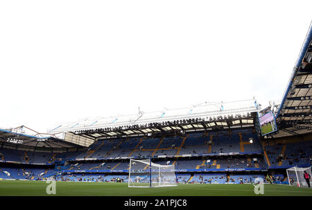 Vue générale du sol avant la Premier League match à Stamford Bridge, Londres. Banque D'Images