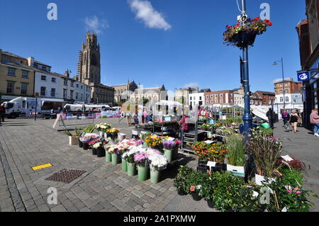 Market Place, Boston, Lincolnshire, Angleterre, RU Banque D'Images