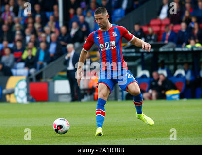 Londres, Royaume-Uni. 28 Sep, 2019. Crystal Palace's Gary Cahill au cours d'English Premier League entre Norwich City et Crystal Palace à Selhurst Park Stadium, Londres, Angleterre le 28 septembre 2019 : Crédit photo Action Sport/Alamy Live News Banque D'Images