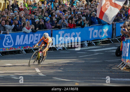 Harrogate, Royaume-Uni. 28 Sep, 2019. 2019 Championnats du monde de cyclisme sur route Course sur route élite femmes. 28 septembre 2019 Dan-Cooke Crédit/Alamy Live News Banque D'Images