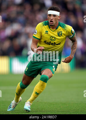 La ville de Norwich Ben Godfrey au cours de la Premier League match à Selhurst Park, Londres. Banque D'Images