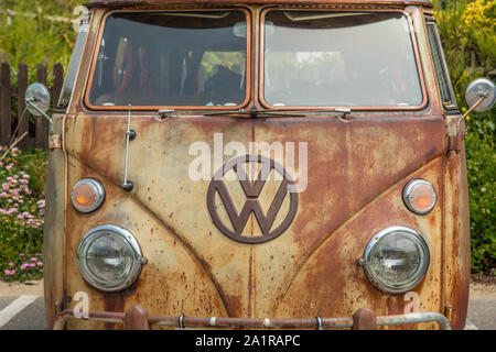 Camping-car Volkswagen classique Banque D'Images