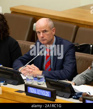 New York, États-Unis. 27 Sep, 2019. Ministre des affaires étrangères des Pays-Bas Stef Blok participe à un plan de mobilisation du sommet Finances contre l'esclavage et la traite au cours de 74e AG ONU au Siège de l'ONU (photo de Lev Radin/Pacific Press) Credit : Pacific Press Agency/Alamy Live News Banque D'Images