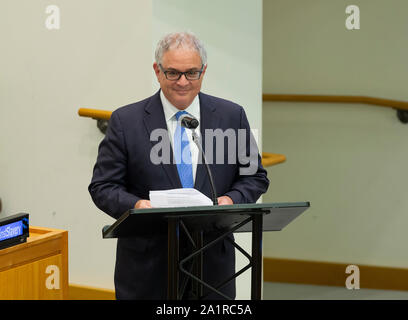 New York, États-Unis. 27 Sep, 2019. Procureur Barry Koch assiste à un plan de mobilisation du sommet Finances contre l'esclavage et la traite au cours de 74e AG ONU au Siège de l'ONU (photo de Lev Radin/Pacific Press) Credit : Pacific Press Agency/Alamy Live News Banque D'Images