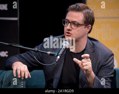 Austin, Texas, États-Unis. 28 Sep, 2019. CHRIS HAYES modère une discussion sur le dernier jour de la Texas Tribune de trois jours, le Festival de la politique annuelle et colloque de politique. Crédit : Brian Cahn/ZUMA/Alamy Fil Live News Banque D'Images