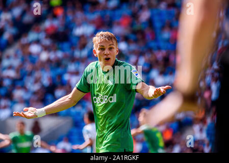 Barcelone - SEP 22 : Martin Odegaard joue au match de la Liga entre l'Espanyol et à la Real Sociedad RCDE Stadium le 22 septembre 2019 à Bar Banque D'Images