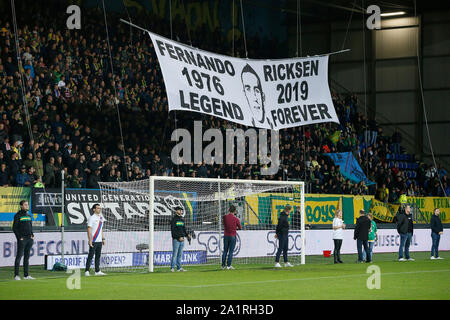 Paris, France. 28 Sep, 2019. Paris, 28-09-2019, Fortuna Sittard - Sparte, saison 2019-2020 de l'Eredivisie néerlandaise. Fernando Ricksen : Crédit Photos Pro/Alamy Live News Banque D'Images