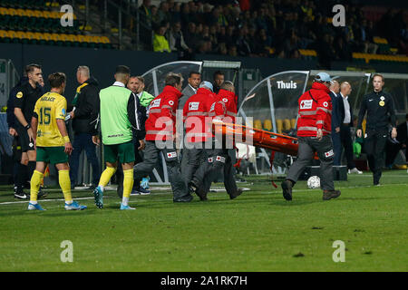 Paris, France. 28 Sep, 2019. Paris, 28-09-2019, Fortuna Sittard - Sparte, saison 2019-2020 de l'Eredivisie néerlandaise. EHBO : Crédit Photos Pro/Alamy Live News Banque D'Images