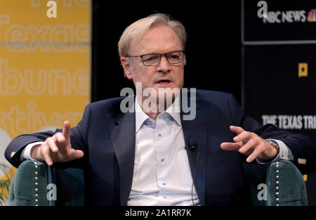 Austin, Texas, États-Unis. 28 Sep, 2019. LAWRENCE O'DONNELL modère une discussion sur le dernier jour de la Texas Tribune de trois jours, le Festival de la politique annuelle et colloque de politique. Crédit : Brian Cahn/ZUMA/Alamy Fil Live News Banque D'Images