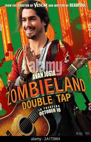 DATE DE SORTIE : Octobre 18, 2019 Title : Zombieland 2 : Appuyez deux STUDIO : Colombie Photos Réalisateur : Ruben Fleischer PLOT : Columbus, San Bernadino, Wichita et Little Rock, passer à l'Amérique heartland alors qu'elles affronteront contre zombies évolué, d'autres survivants, et la crise de croissance de la famille de fortune désagréable. Avec : AVA JOGIA comme Berkeley. (Crédit Image : © Colombie Photos/Images de divertissement) Banque D'Images