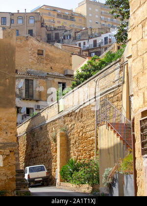 Ville viewr d'Agrigente situé en Sicile, Italie Banque D'Images