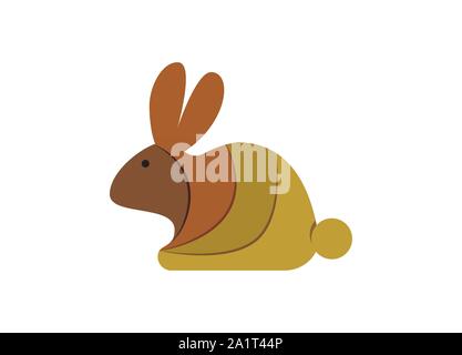 L'icône de lapin Logo Design, Logo Design, lapin Création Logo Design Lapin Lapin Lapin, symbole vecteur modèle Logo Illustration de Vecteur