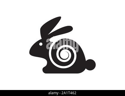 L'icône de lapin Logo Design, Logo Design, lapin Création Logo Design Lapin Lapin Lapin, symbole vecteur modèle Logo Illustration de Vecteur