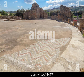 Villa Romana del Casale près de Piazza Armerina, en Sicile, Italie Banque D'Images