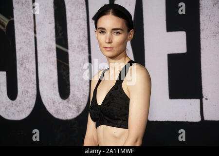 Los Angeles, USA. Sep 29, 2019. Rooney Mara 065 assiste à la première de la Warner Bros Pictures 'Joker' le 28 septembre 2019 à Hollywood, Californie Crédit : Tsuni/USA/Alamy Live News Banque D'Images