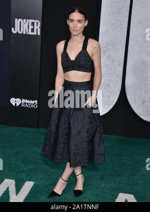 Los Angeles, USA. Sep 29, 2019. Rooney Mara 068 assiste à la première de la Warner Bros Pictures 'Joker' le 28 septembre 2019 à Hollywood, Californie Crédit : Tsuni/USA/Alamy Live News Banque D'Images