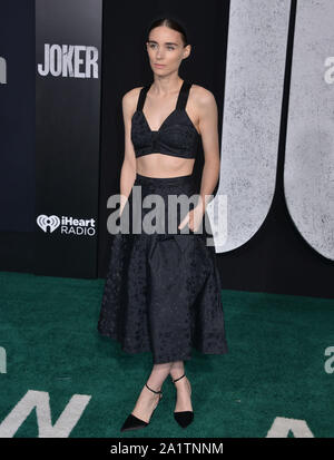 Los Angeles, USA. Sep 29, 2019. Rooney Mara 066 assiste à la première de la Warner Bros Pictures 'Joker' le 28 septembre 2019 à Hollywood, Californie Crédit : Tsuni/USA/Alamy Live News Banque D'Images