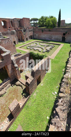 Rome : Vestiges archéologiques sur la colline du Palatin Banque D'Images