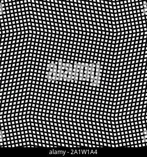 Warp, de forme libre, matrice réticulée de lignes de la matrice. Net géométriques complexes, web, modèle cellulaire contexte cellulaire. Amorphe, de forme libre, grille lat Illustration de Vecteur