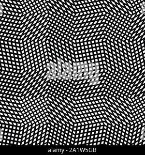 Warp, de forme libre, matrice réticulée de lignes de la matrice. Net géométriques complexes, web, modèle cellulaire contexte cellulaire. Amorphe, de forme libre, grille lat Illustration de Vecteur