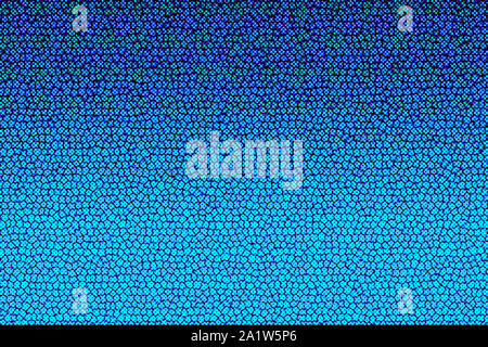 Abstract background bleu cyan et texturé avec des cellules. Texture Glitch . Banque D'Images
