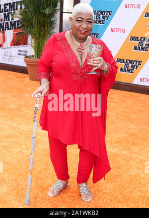 Los Angeles, USA. 28 Sep, 2019. WESTWOOD, LOS ANGELES, CALIFORNIE, USA - 28 SEPTEMBRE : Luenell arrive à la première de Los Angeles de Netflix 'Dolemite est mon nom' qui a eu lieu au Regency Village Theatre le 28 septembre 2019 à Westwood, Los Angeles, Californie, USA. (Photo par Xavier Collin/Image Crédit : Agence de Presse) L'agence de presse Image/Alamy Live News Banque D'Images