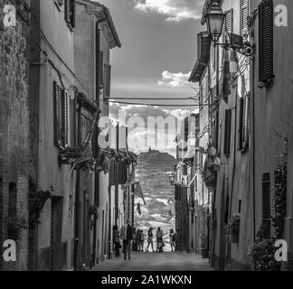 Celle sul Rigo est une véritable beauté de la Toscane, dans le Val d'Orcia, au sud de la Toscane Banque D'Images