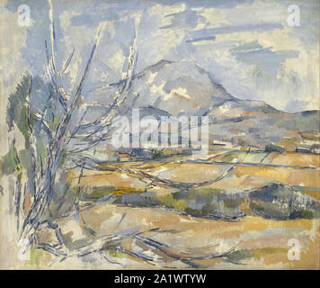 Montagne Sainte-Victoire, Mont Sainte-Victoire par Paul Cézanne, 1890, Banque D'Images