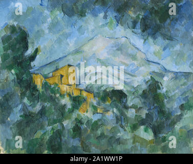 Montagne Sainte-Victoire et le Château Noir, 1904-06, par Paul Cézanne Banque D'Images