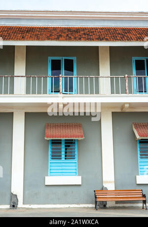 L'architecture française dans la région de Ziguinchor en Inde Banque D'Images